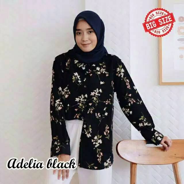 PROMO KEMEJA ATASAN JUMBO MOTIF MONALISA LD 120
