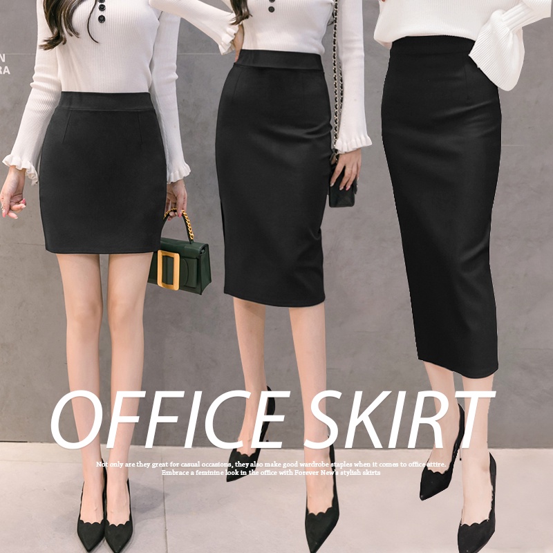 KARAKOREA Mini Midi Maxi H Line Office Skirt/Rok Kantor/Pencil Skirt/Korean Women Skirt