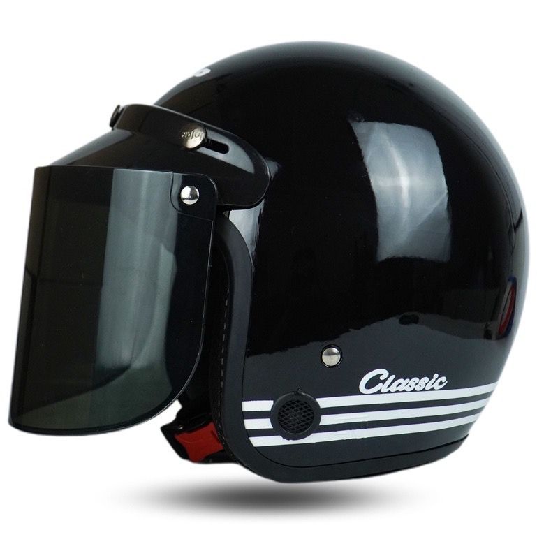 Helm Bogo Retro Dewasa Full Leher Motor SNI Retro Classic SNI