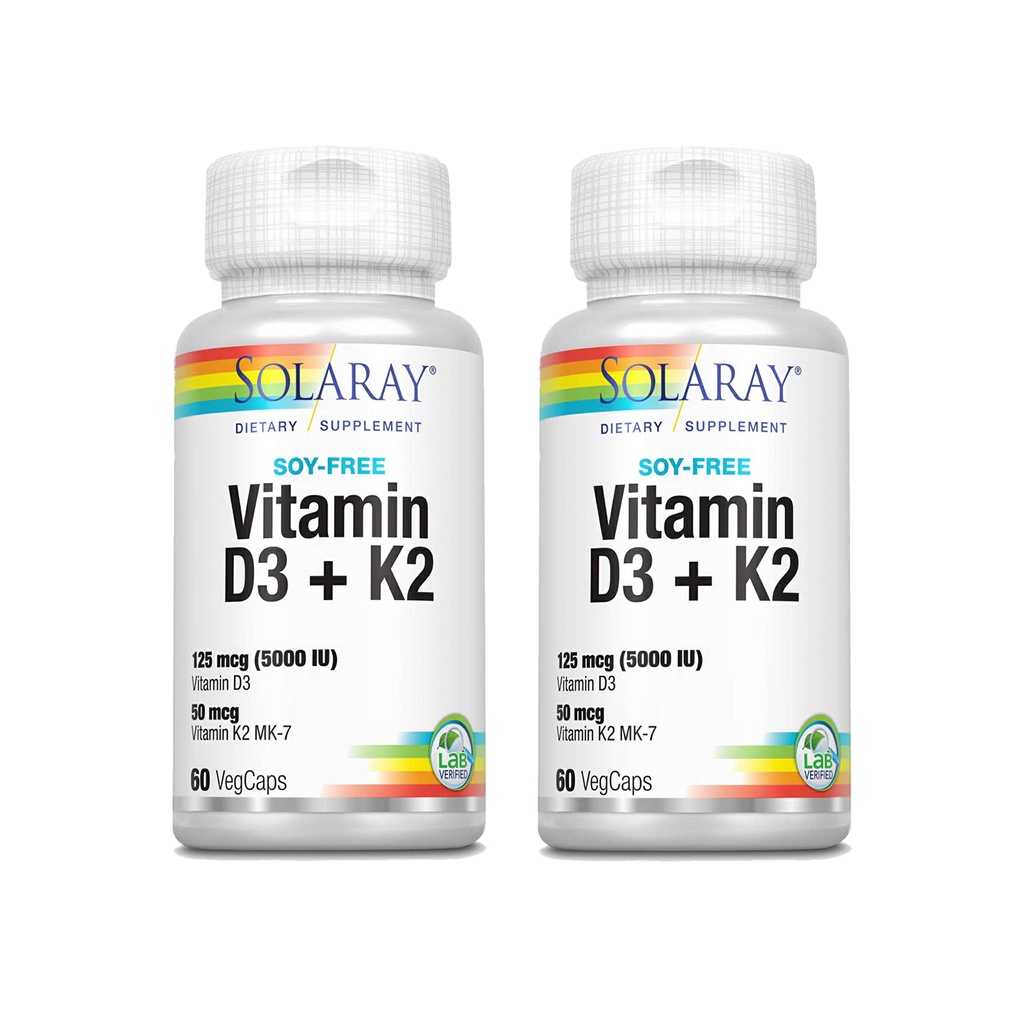 Solaray Vitamin D3 K2, Vit D3 5000iu