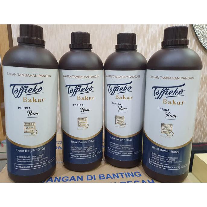 

(BISA COD) RUM BAKAR/RHUM/PERISA BAKAR TOFFIECO (ALCOHOL) KEMASAN 1KG - MURAH !!