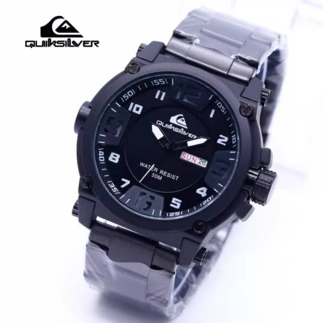 Jam Tangan Pria Quiksilver Tanggal Hari Aktif New