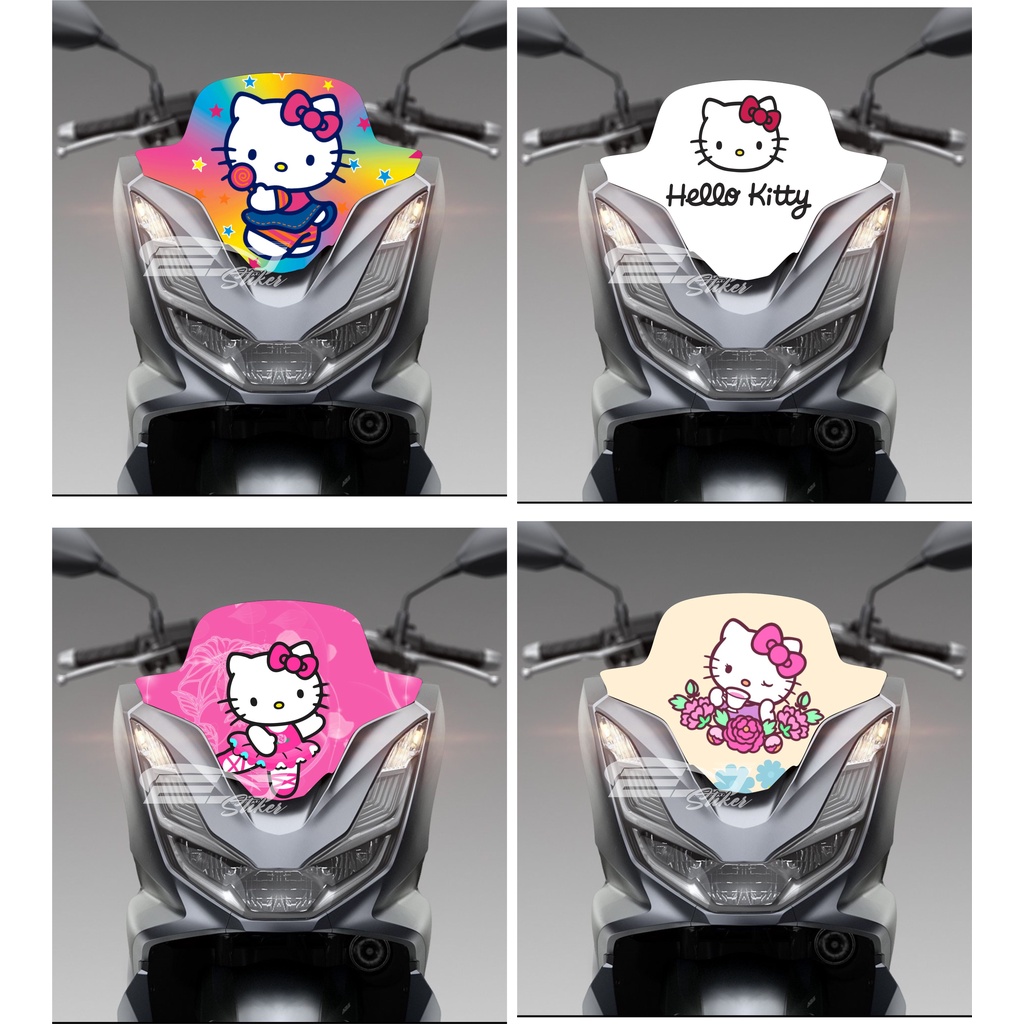 STIKER WINDSHIELD VISOR PCX / STIKER MICA DEPAN PCX / STIKER TAMENG PCX / STIKER MOTOR DEPAN PCX KAR