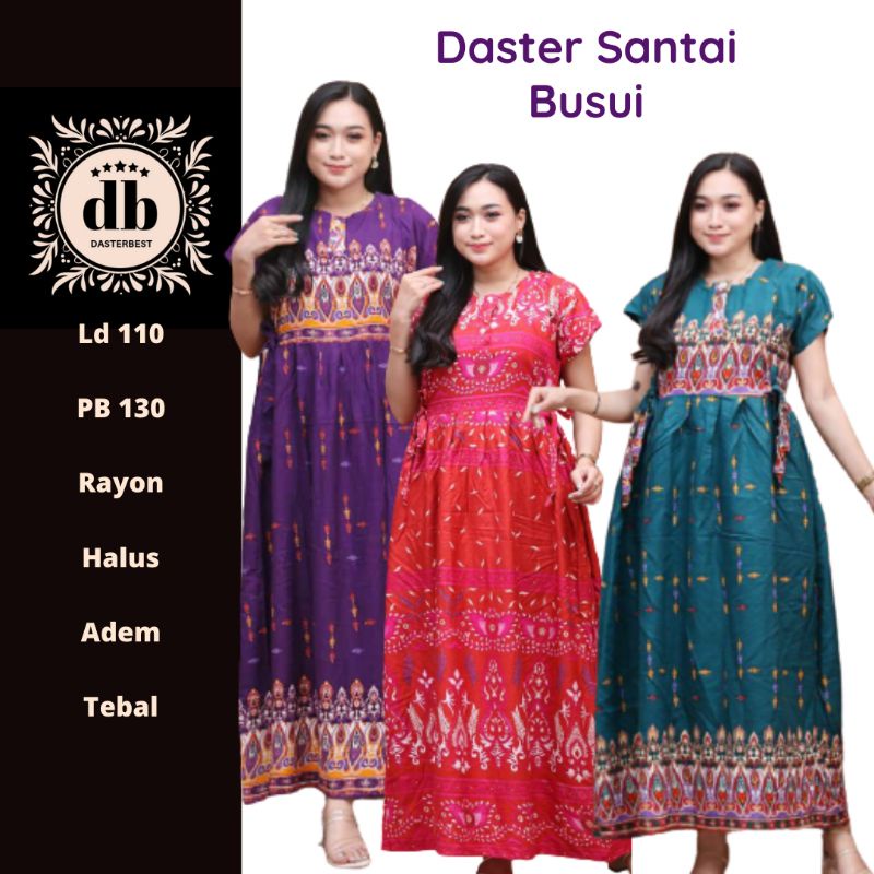 Daster Wanita Ld 110 Chibi Busui Rayon Adem Tebal Motif Kekinian Daster Bali Semata Kaki Lengan Pend