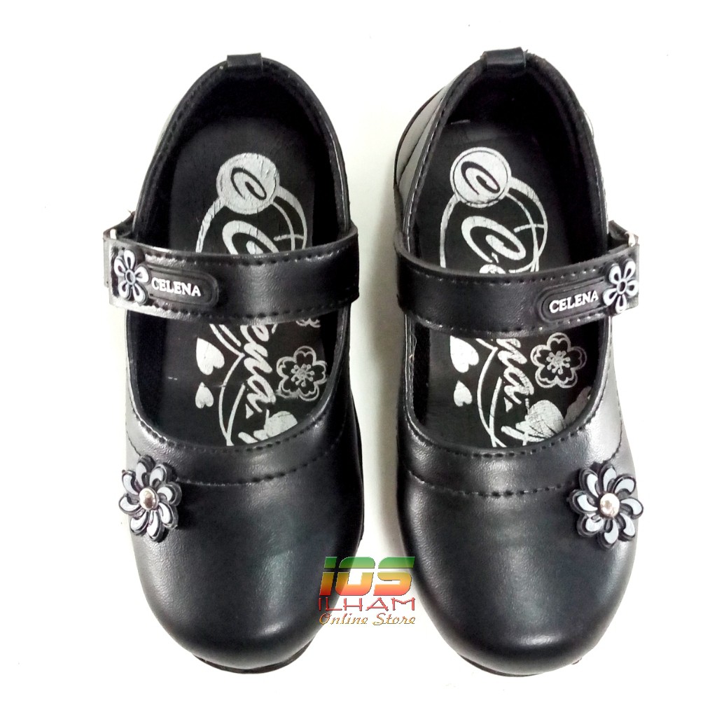 Celena CC01 Sepatu Pantofel Anak Size 26-35 Hitam