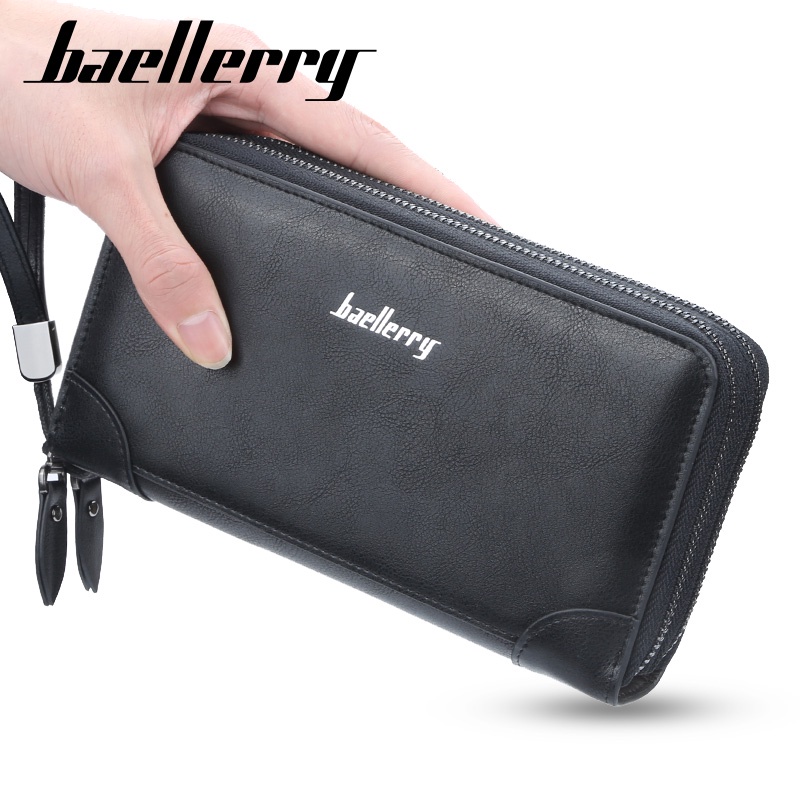 BAELLERRY S6702 Dompet Pria Wanita Panjang Bahan Kulit PU Leather Premium WATCHKITE BAEOS-4