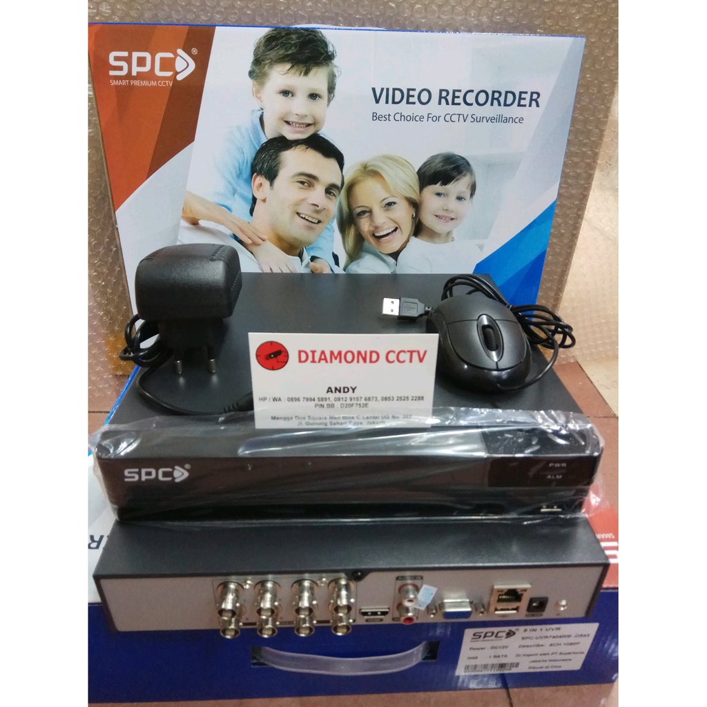 Unik DVR 8 CH SPC FULL HD 1080 P 5 In 1 Analog AHD HDTVI HDCVI DAN IP CAMERA Berkualitas