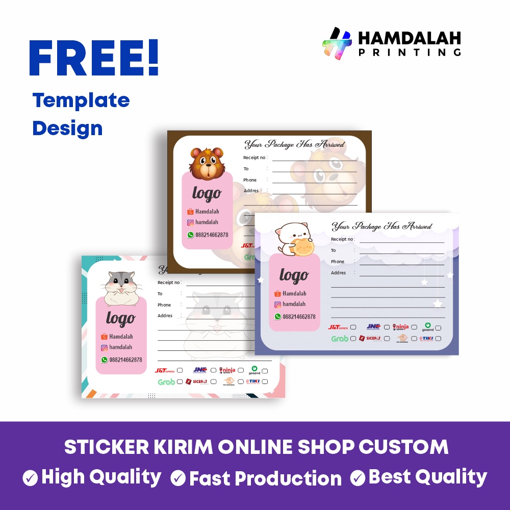 

Sticker Kirim Online Shop CUSTOM Cetak Stiker Label Pengiriman Murah berkualitas