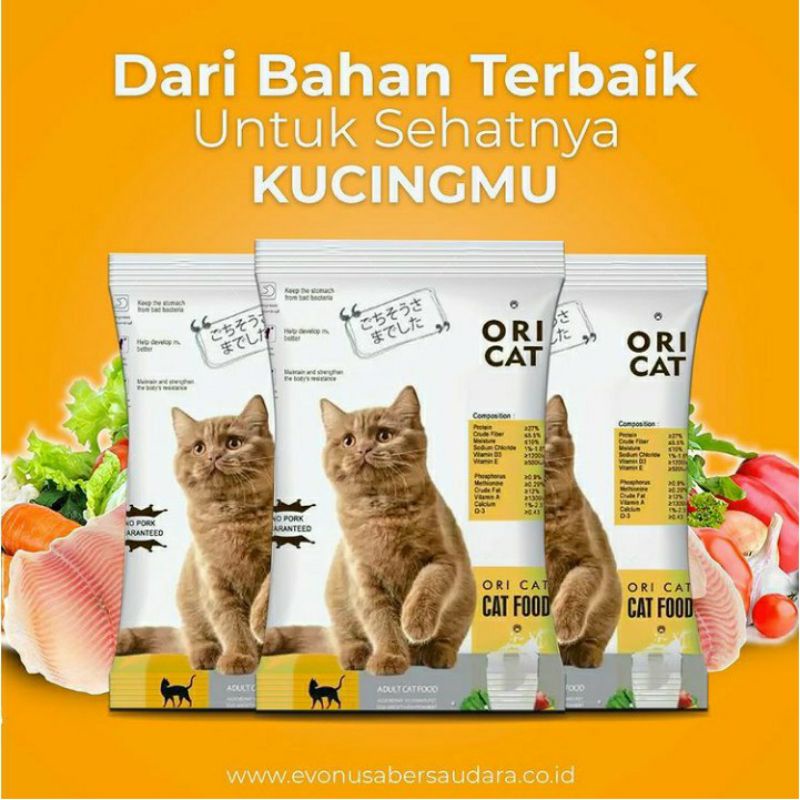 ORI CAT ADULT 800GR - MAKANAN KUCING PREMIUM CAT FOOD ORICAT ADULT KEMASAN 800gr