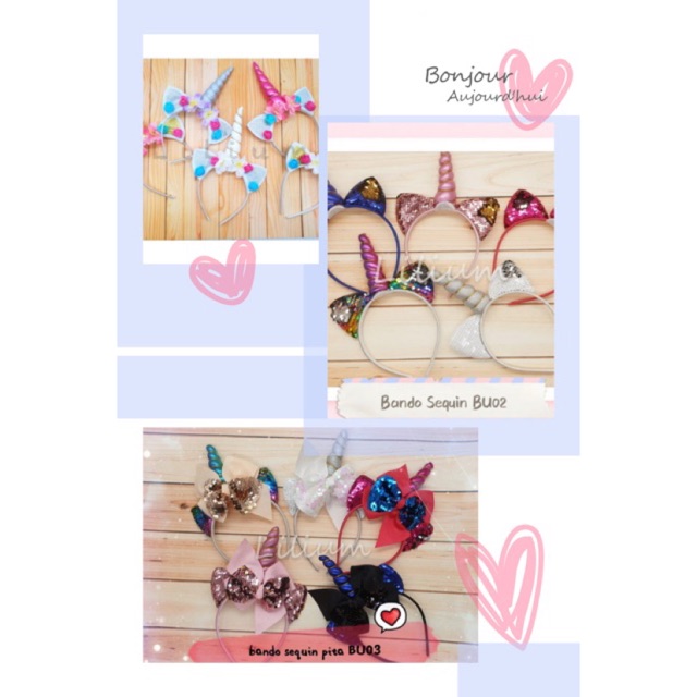 Bando Unicorn / Bando Anak Unicorn / Bando Anak My Little Pony Unicorn