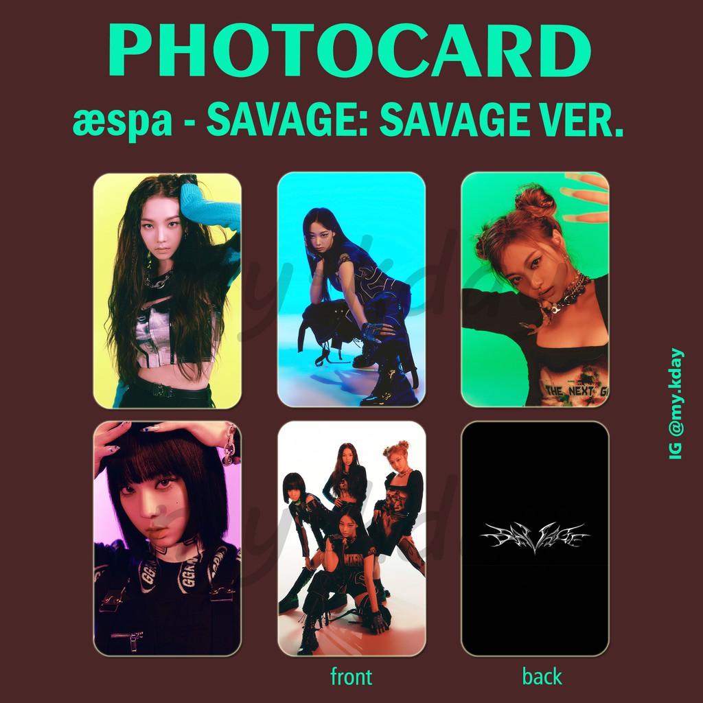 PC-0653, Unofficial Photocard aespa SAVAGE: Savage Ver. 2 sisi