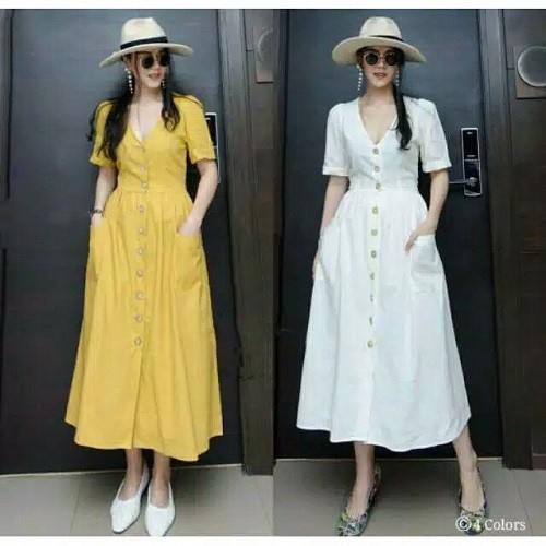 Dress Wanita CNFASHION84 / Maxi Dress / MAXI DANIA DRESS / Dress / Maxi Korea / Maxi / Fashion Korea