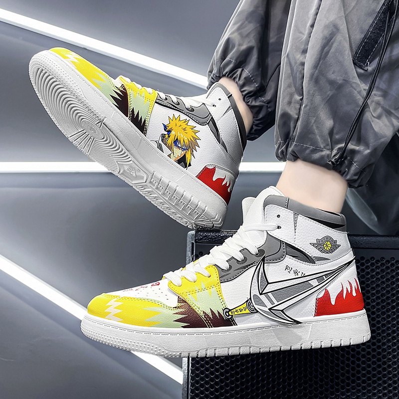 Anime Naruto Casual Namikaze Minato Sepatu Import Pria Running Sneaker Kets Yondaime Hokage Nyaman Cowok Dewasa Lentur 213