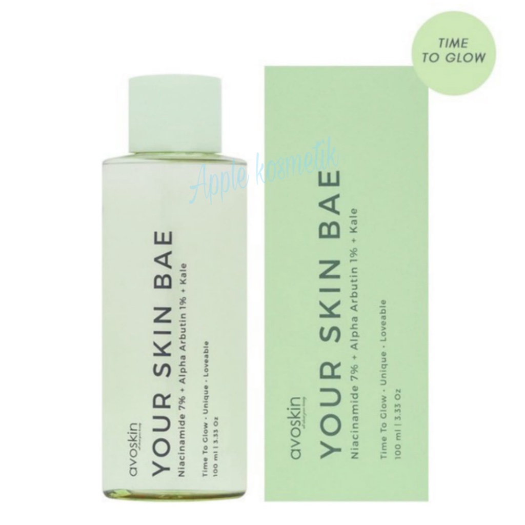 AVOSKIN YOUR SKIN BAE Niacinamide 7PERSENT + Alpha Arbutin 1PERSENT + KALE 100ml Terbaru (BPOM)