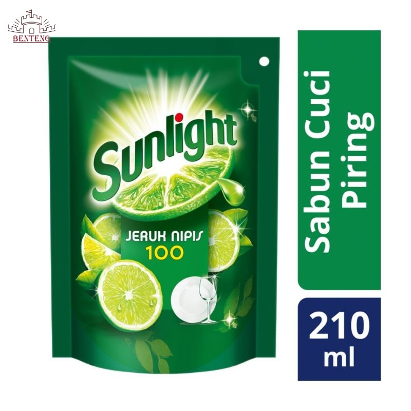 SUN21 - Sabun Cuci Piring Reffil Pouch Lime Sunlight Kemasan Ekonomis