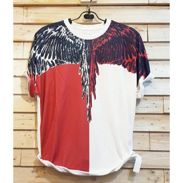 Tshirt Baju Kaos Printing 3D Arm Sayap Bangkok Thailand Fullprint Print Import Marcelo Burlon Spear