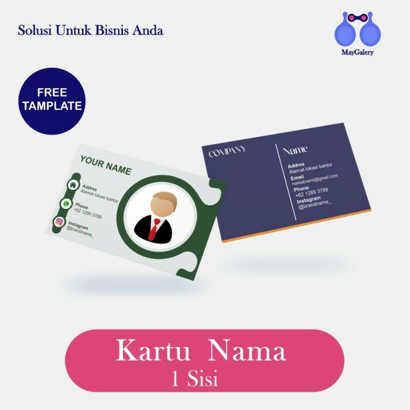 

CETAK KARTU NAMA 1 SISI FREE TAMPLATE