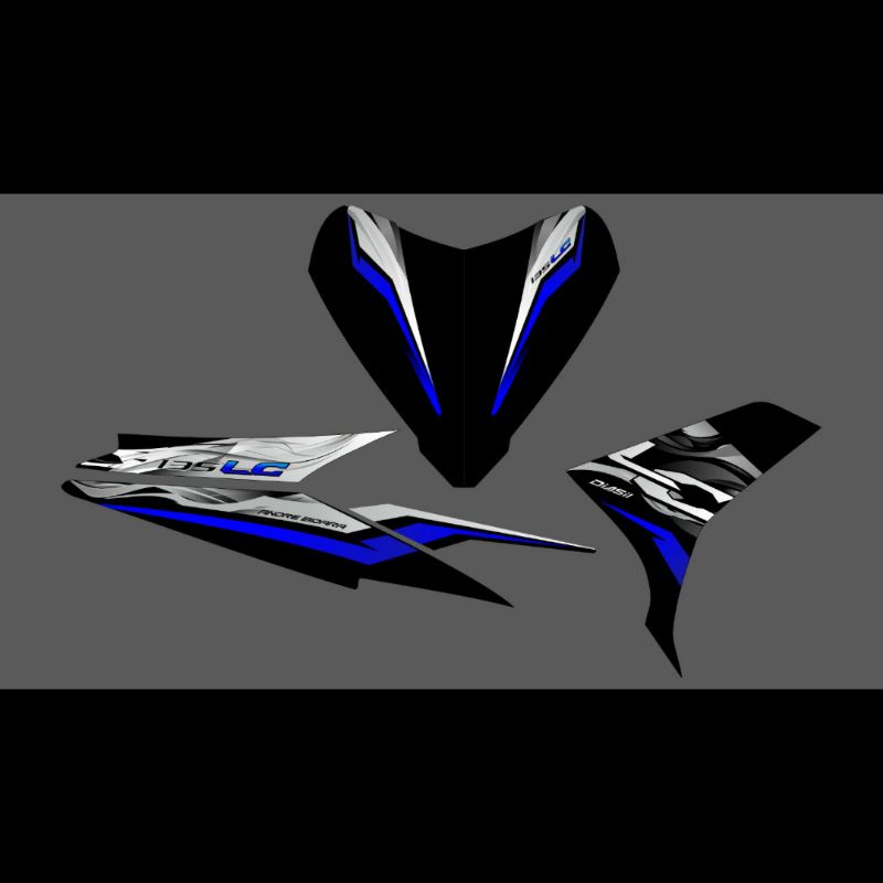 STRIPING STICKER YAMAHA LC135 STRIPING MX NEW / NJMX