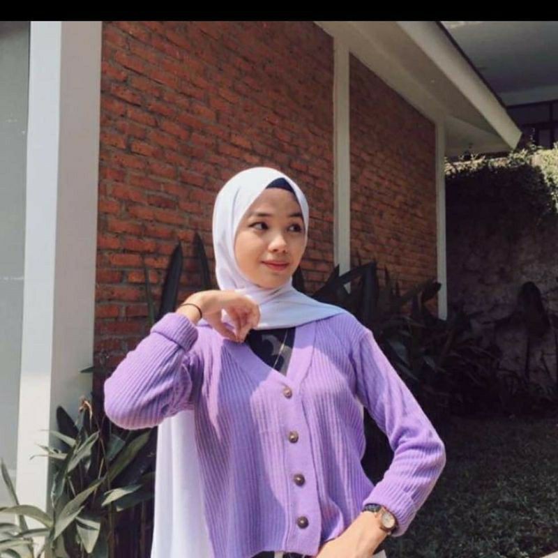 CARDI CROP WILLY - Baju Crop Top - Atasan Wanita - Kardigan - Cardigan