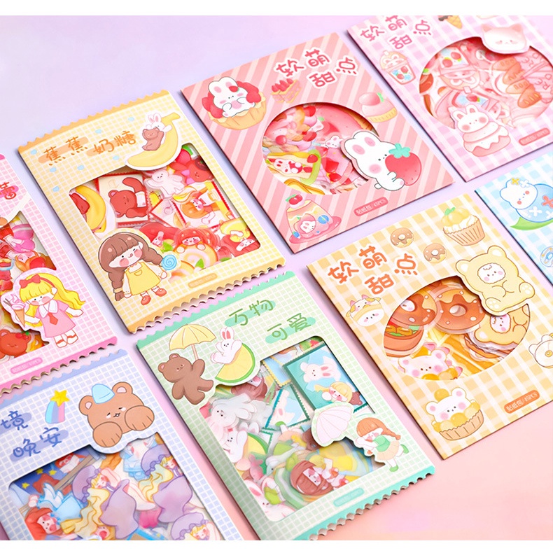 

HI445 Ins Stiker Lucu Beruang Perempuan Dekorasi Buku Harian Jurnaling Alat Tulis