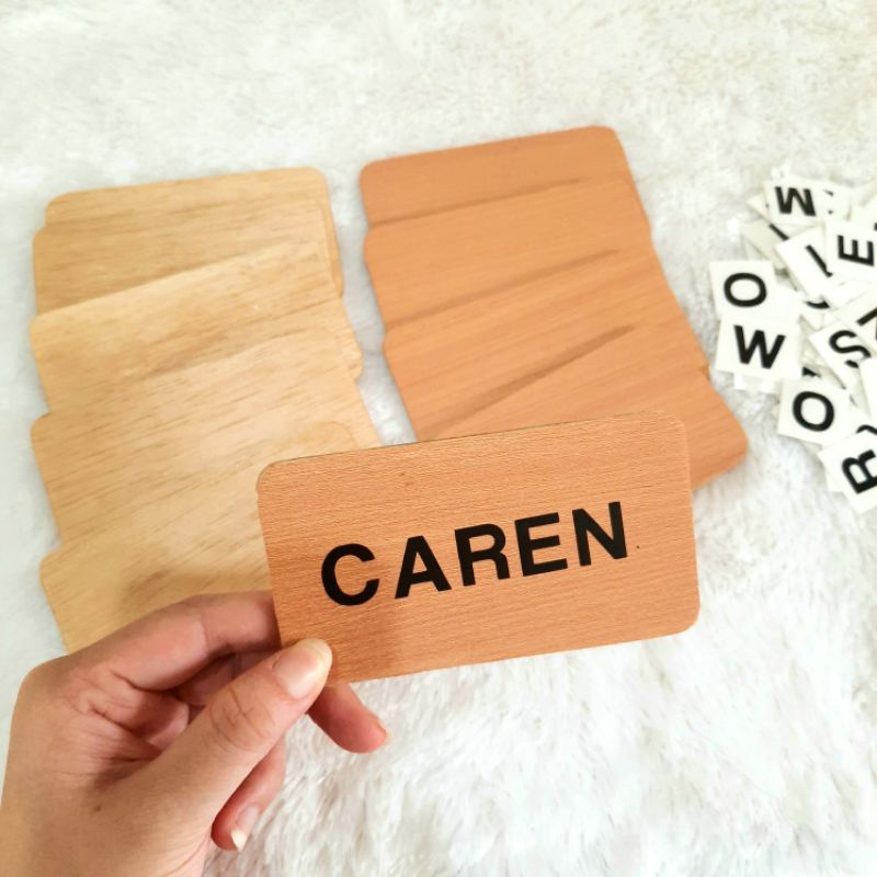 

Papan nama kayu kecil/ wooden board/ papan nama huruf