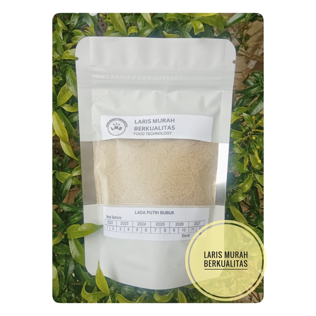 

50 GRAM LADA PUTIH BUBUK ASLI / LADA POWDER / WHITE PEPPER