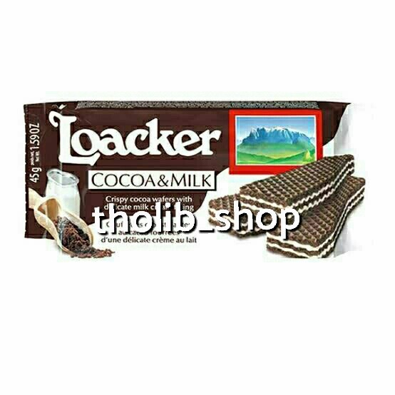 

wafer loacker cocoa & milk 45gr