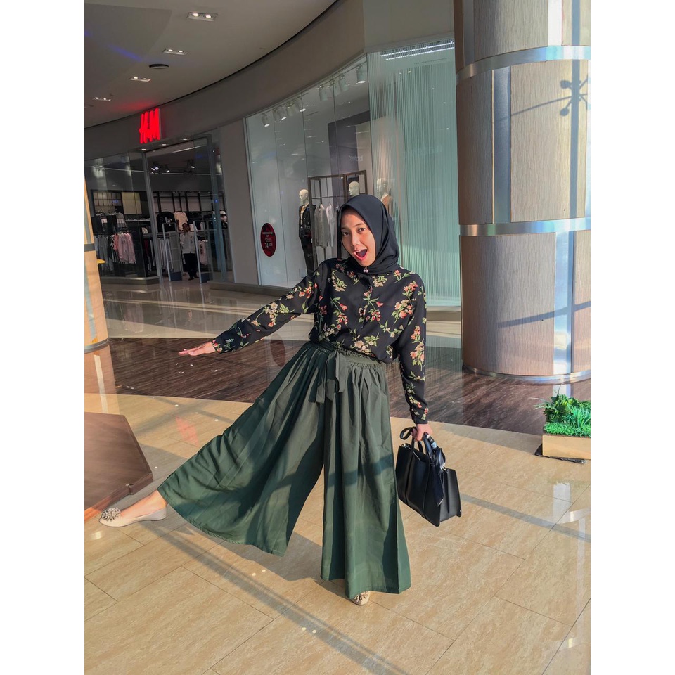 celana kulot terbaru celana panjang wanita kulot wolfis