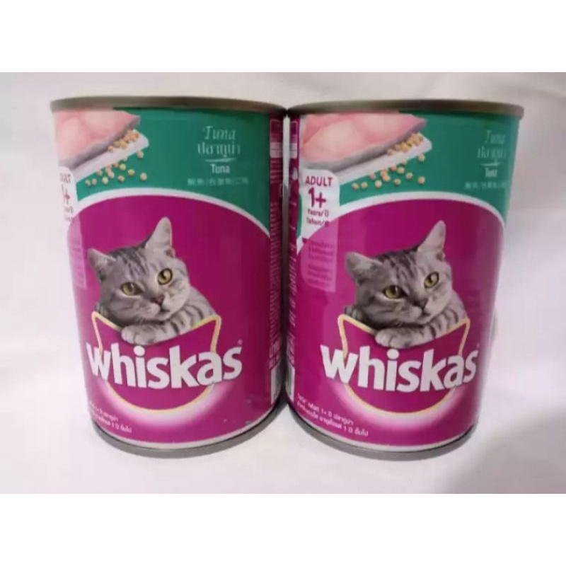 whiskas kaleng 400gr tuna