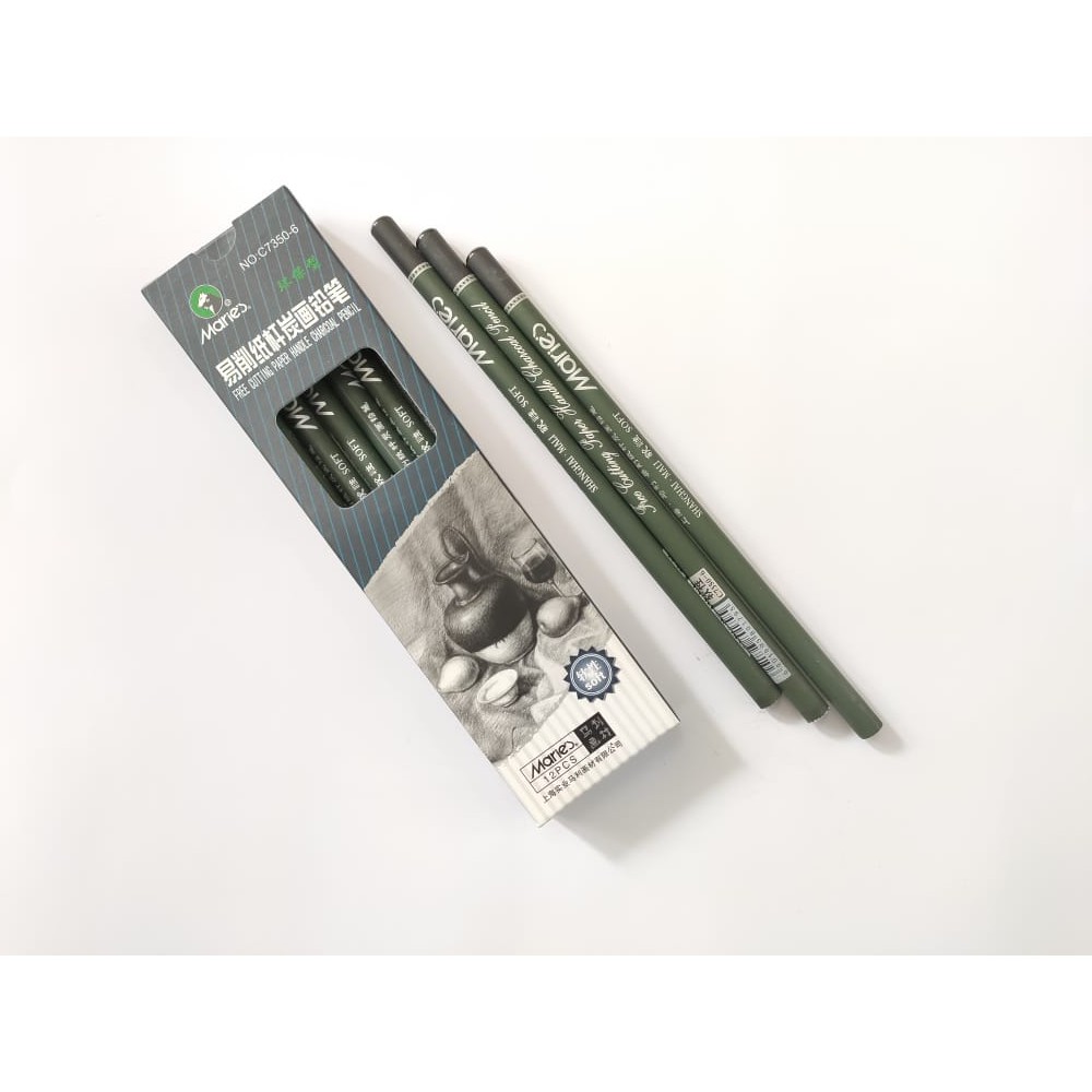 

MARIES PAPER HANDLE CHARCOAL PENCIL C7350-6 (SOFT)