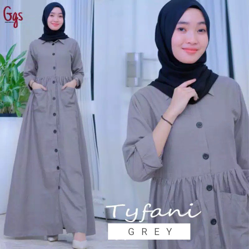 Lapak_baju/TYFANI MAXI DRESS/dress anak remaja/gamis anak tanggung/baju anak tanggung terbaru