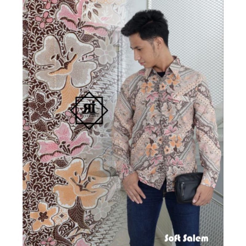 Realpict kemeja batik lengan panjang//batik seragam//kemeja batik pesta//kemeja kondangan//kemeja batik murah