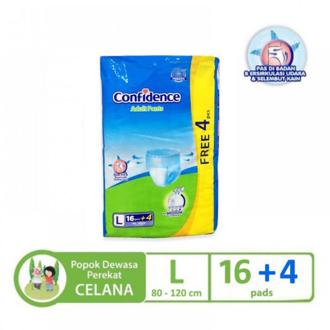 Confidence Popok Celana Dewasa L 16+ 4