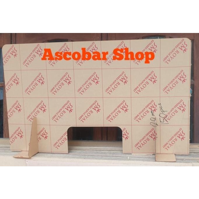 

Sekat Acrylic 3mm 85x75cm Meja Teller Kasir Partisi Pembatas Bisa Lem ---Termurah---