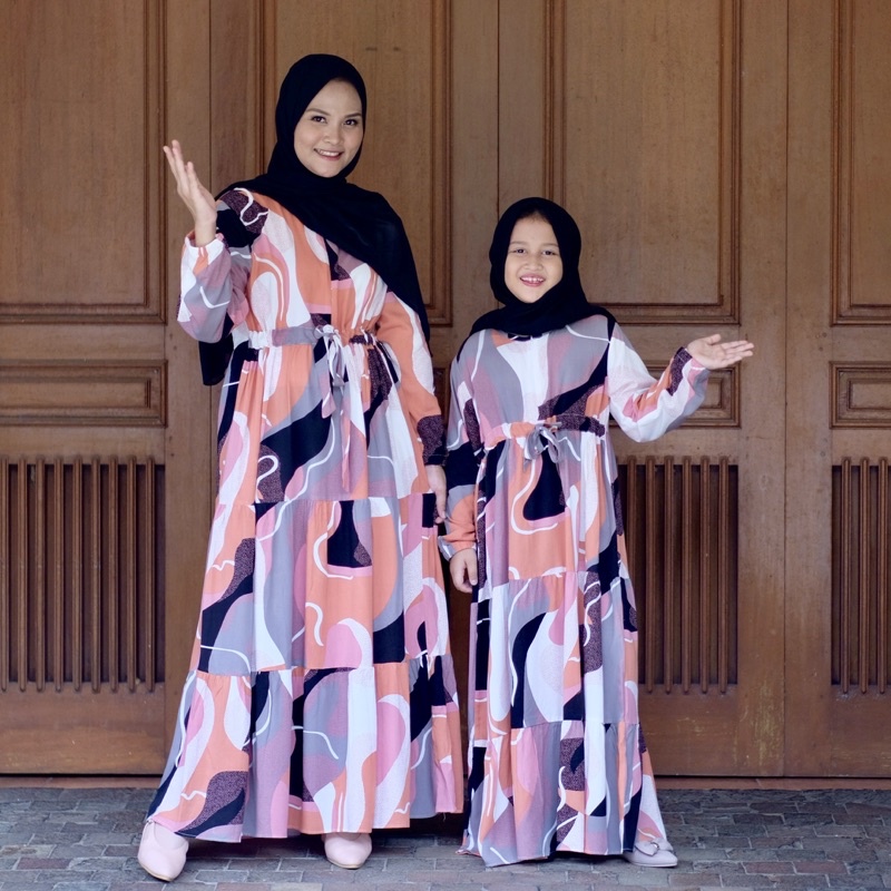 GAMIS COUPLE GAMIS MUSLIM IBU DAN ANAK [Harga Terpisah] Amora