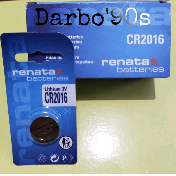 Baterai Renata CR2016 Lithium 3V Original Renata CR 2016 Renata 2016 Original