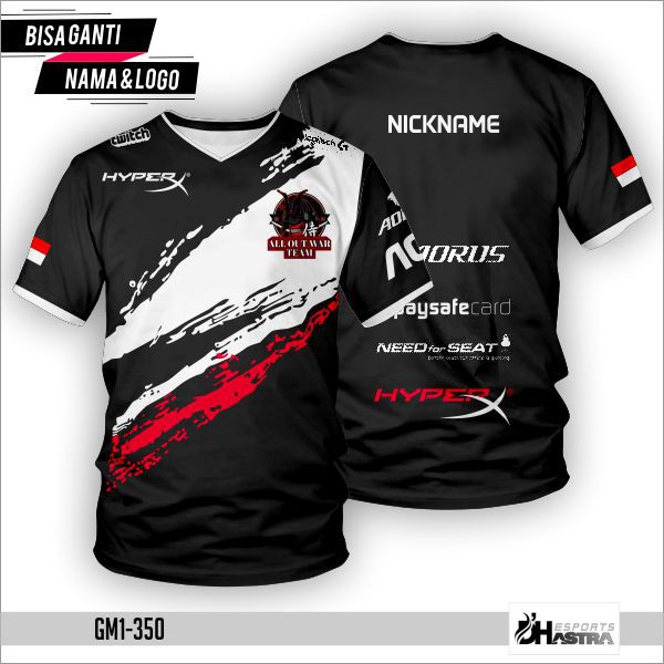 Baju Game / Jersey Esport Original Printing Sublime