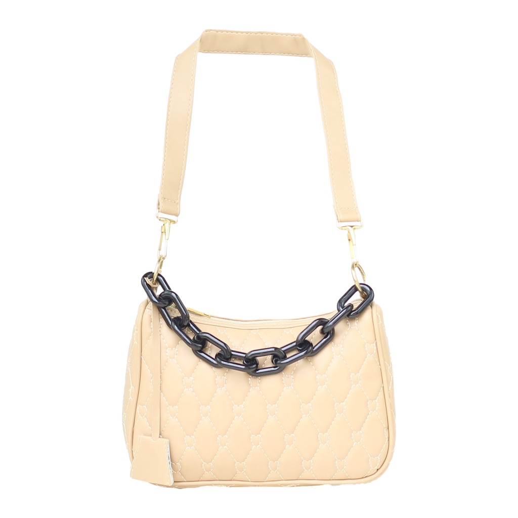 Tas Selempang Tas Unik Selempang Morvina Cream Tas Slingbag Fashion Cewek Kekinian Stylish