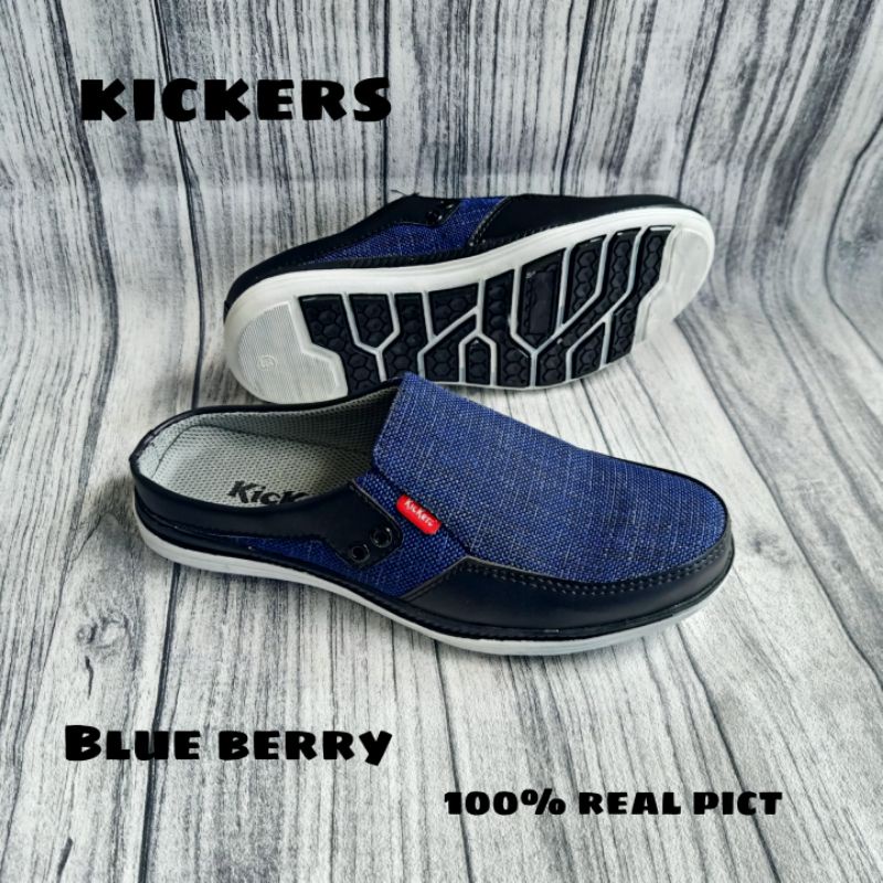 slip on kickers / slop pria / sepatu cowok / fashion / slide / kasual /