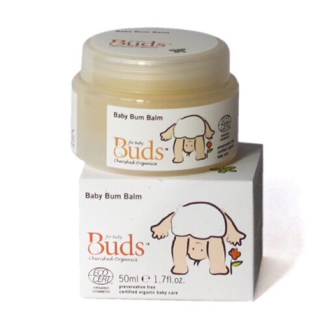 Buds organics baby bum balm - krim perawatan ruam popok bayi