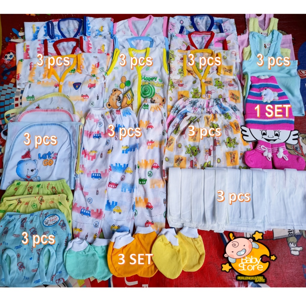 Paket Perlengkapan Bayi Baru Lahir / Perlengkapan Bayi Baru Lahir / Set Baju Bayi Baru Lahir (Newborn)