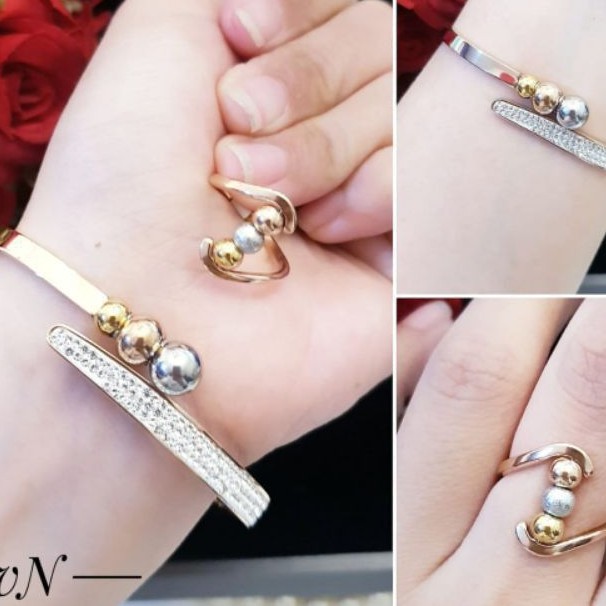 Set Perhiasan Gelang dan Cincin 2552G