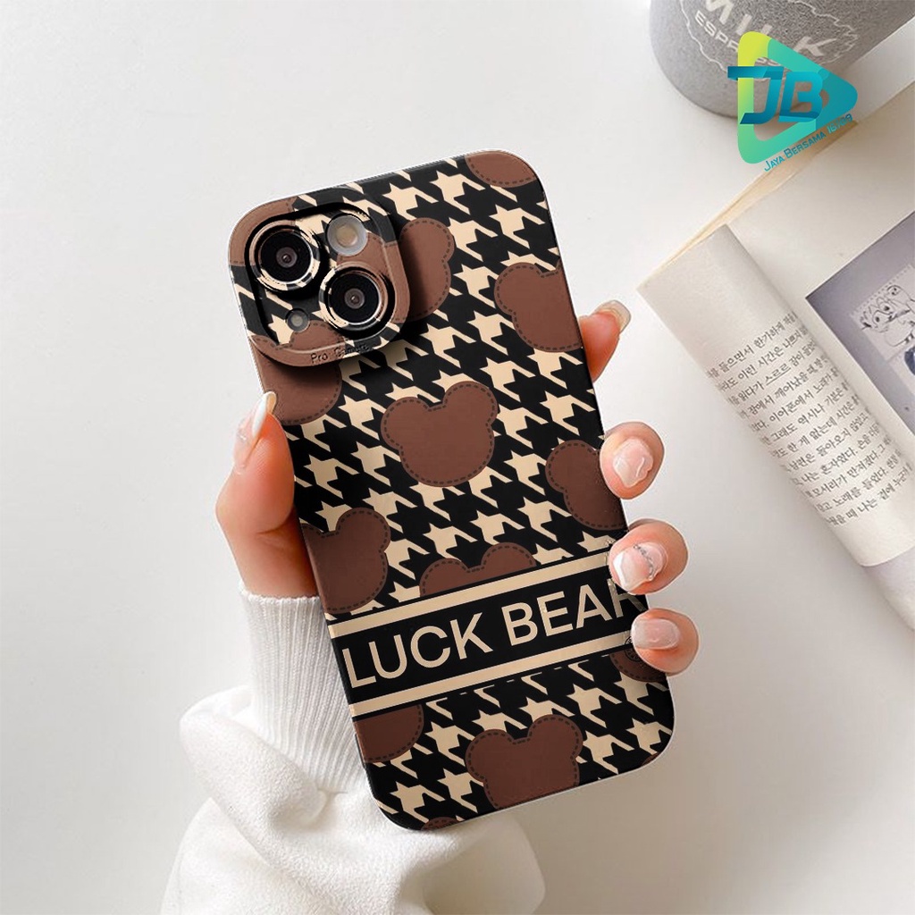 SOFTCASE PROCAMERA CUSTOM LUCK BEAR OPPO VIVO SAMSUNG REALME XIAOMI IPHONE INFINIX FOR ALL TYPE JB5749