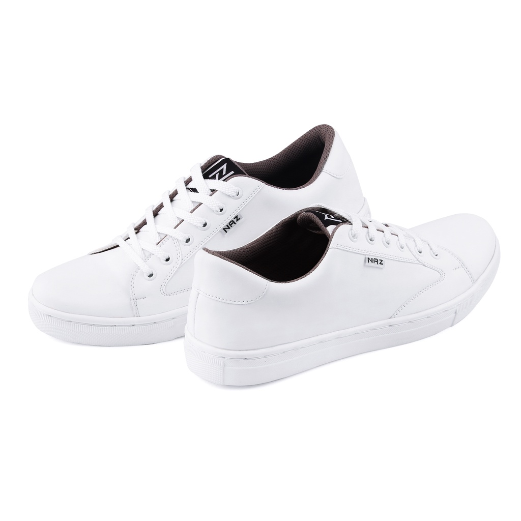 Kane White | Sepatu Sneakers Putih Casual Original Polos Pria Cowok Ori Footwear | Naz x FORIND