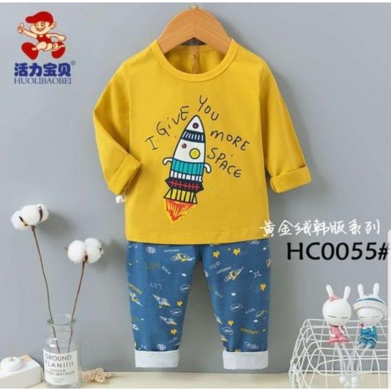 Piyama Bayi / Anak Kecil 3m - 24m Import / Baju Tidur Catell Love