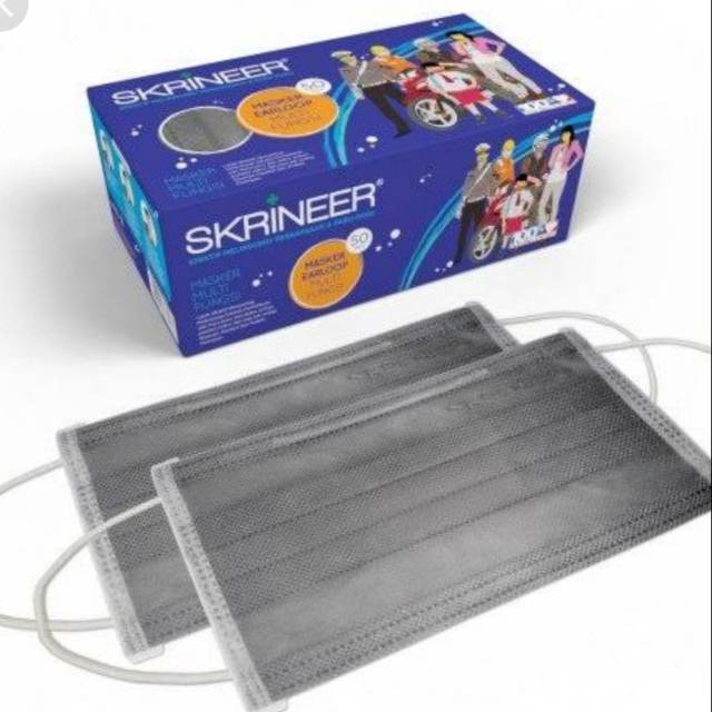 Masker skrineer 1 box isi 50 pcs