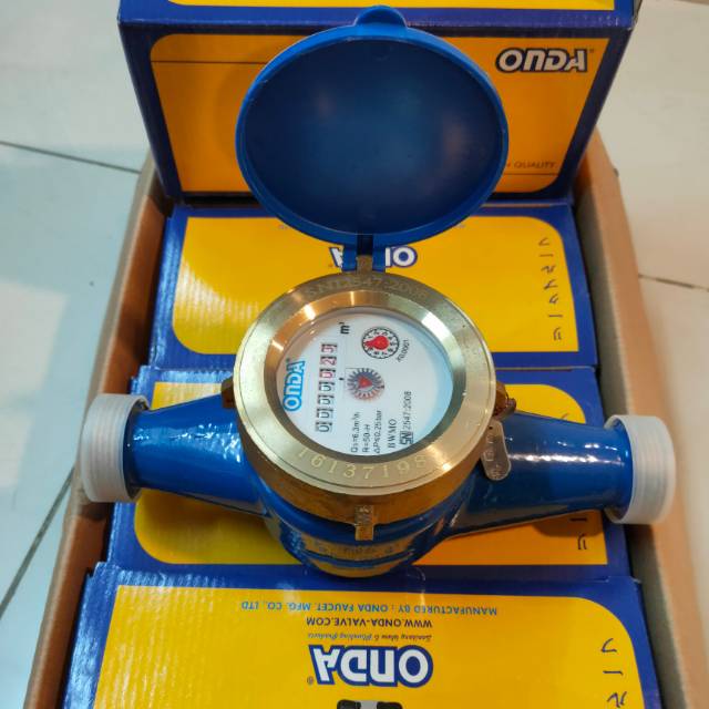 Water meter Brass Onda 3/4 INCh Kuningan