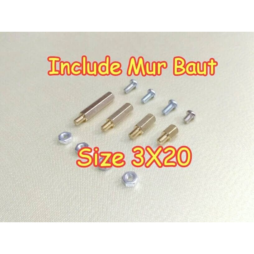 Spacer Spiser Spicer 3X20 ( 2cm ) + Mur Baut