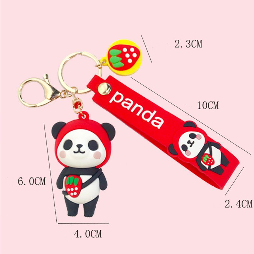 Gantungan Kunci Bentuk Panda Kartun