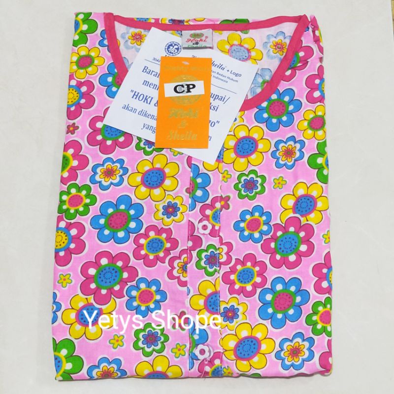 CP Full Kancing Hoki&Sheila LD110 Baju Tidur Piyama Standart [Part 1]-XB Sunflower Pink